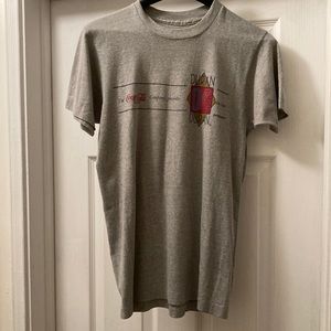 Vintage 1984 Sz S Duran Duran Union of the Snake Tour Rare Sponsored Tee Gray